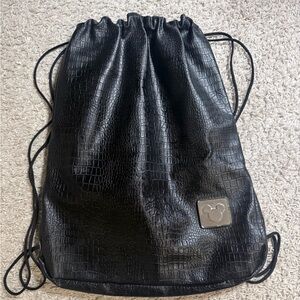 Disney Black Textured Backpack